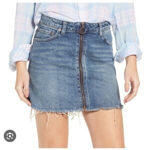 Free People We The Free Denim Mini Skirt
